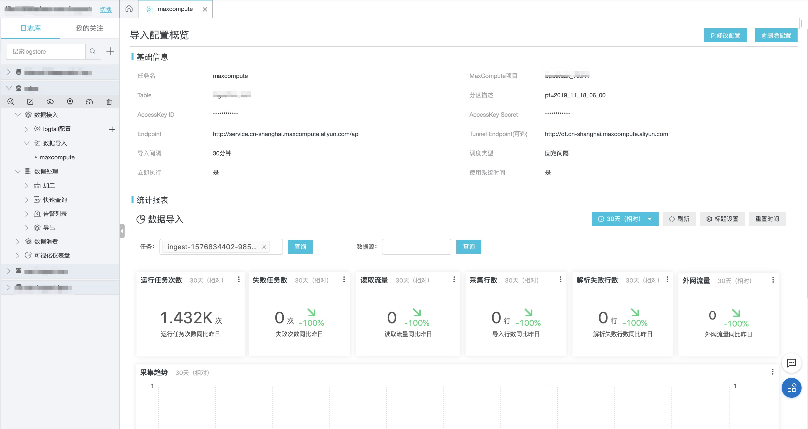 导入maxcompute数据