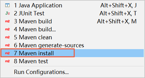 maven install