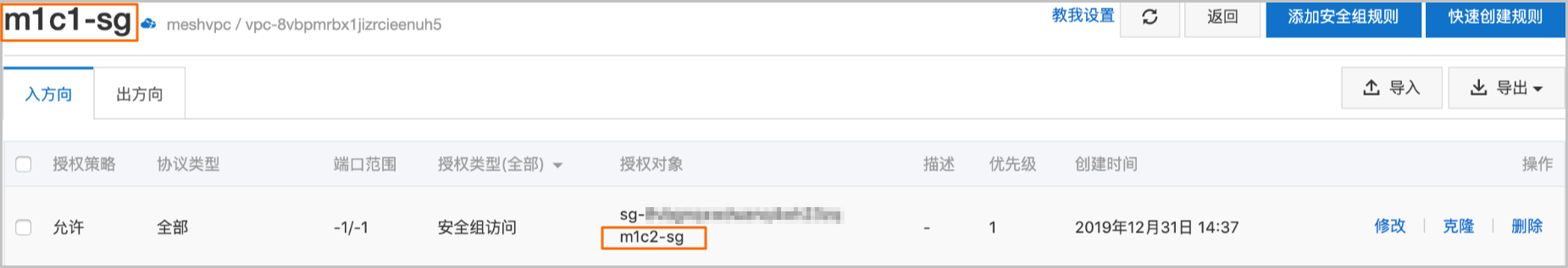 在m1c1授权m1c2