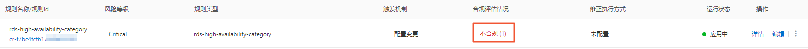 rds-high-availability-category规则评估结果