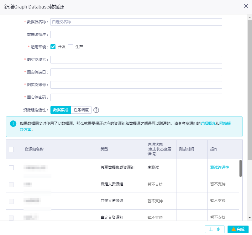 新增数据源