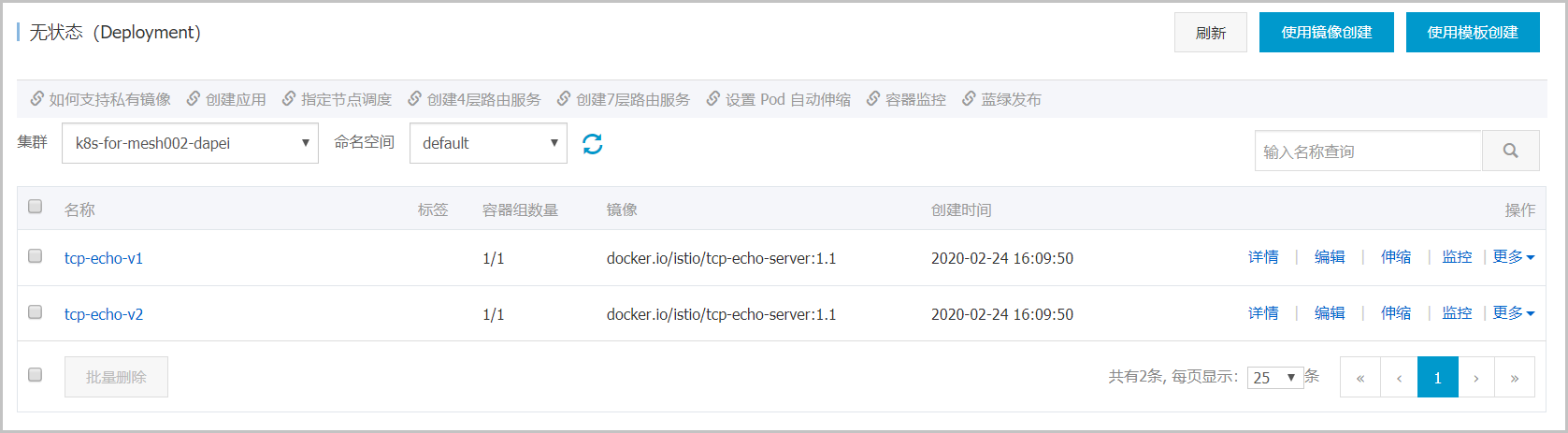TCP-Eco list