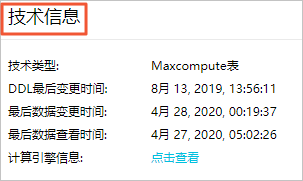 表技术信息