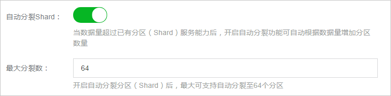 自动分裂分区